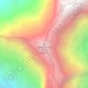 Annapurna Fang topographic map, elevation, terrain