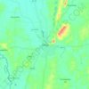 Thung Yai topographic map, elevation, terrain