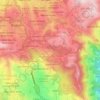 Greenwater Village topographic map, elevation, terrain