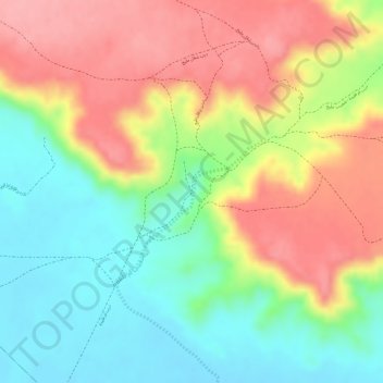ام قليدة topographic map, elevation, terrain