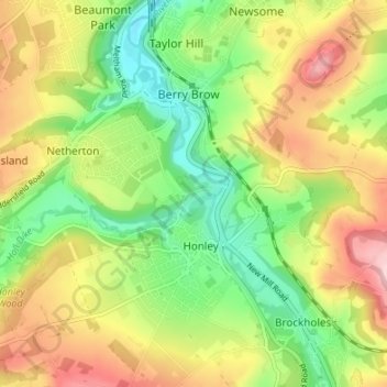 Magdale topographic map, elevation, terrain