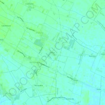 Bosco topographic map, elevation, terrain