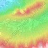 Valle di Sella topographic map, elevation, terrain