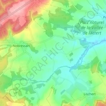 Almeroth topographic map, elevation, terrain