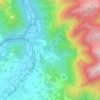 Albacina topographic map, elevation, terrain