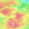 Kirk o' Shotts topographic map, elevation, terrain