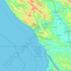 Hogback topographic map, elevation, terrain