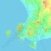 Klet Kaeo topographic map, elevation, terrain