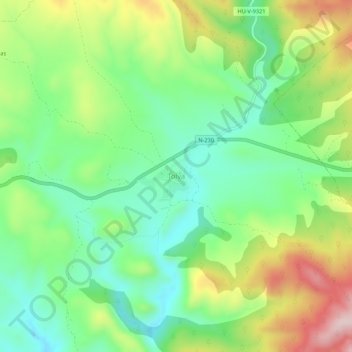 Tolva topographic map, elevation, terrain