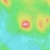 Turtle Mountain topographic map, elevation, terrain