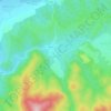 Gladna Montană topographic map, elevation, terrain