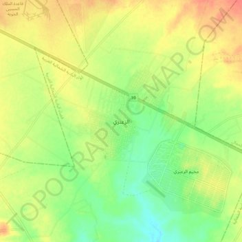 Za'tary topographic map, elevation, terrain