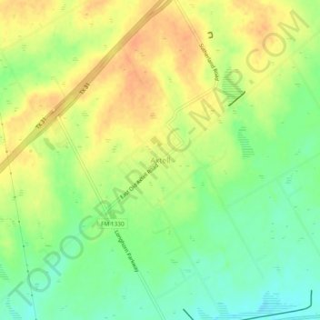 Axtell topographic map, elevation, terrain