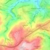 Sowood topographic map, elevation, terrain