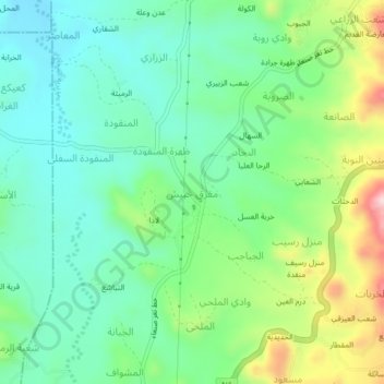 Mafraq Hubaysh topographic map, elevation, terrain