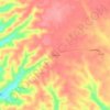 Hoodoo topographic map, elevation, terrain