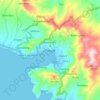 Tahuna topographic map, elevation, terrain