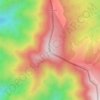 Koman topographic map, elevation, terrain