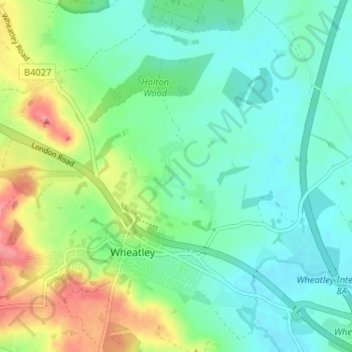 Holton topographic map, elevation, terrain