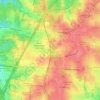 Bryant topographic map, elevation, terrain