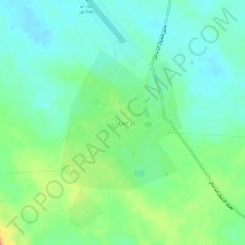 Abu Al Gharadiq topographic map, elevation, terrain