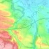 Décousu topographic map, elevation, terrain