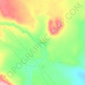 Hisarönü topographic map, elevation, terrain