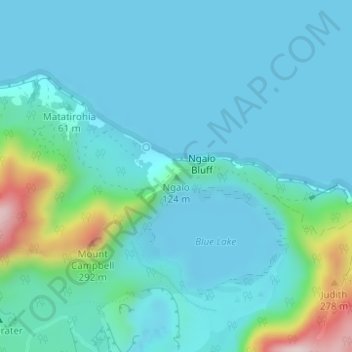 Ngaio topographic map, elevation, terrain