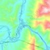 飞仙关镇 topographic map, elevation, terrain