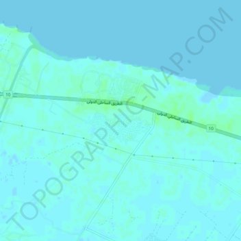 Al Hammad topographic map, elevation, terrain
