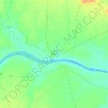 Late topographic map, elevation, terrain