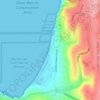 La Jolla Shores Beach topographic map, elevation, terrain