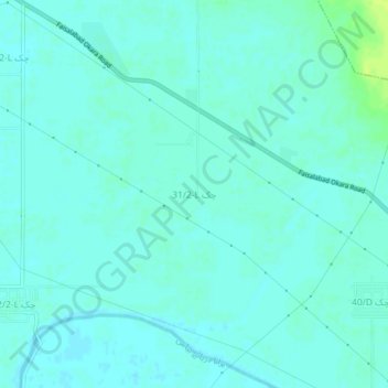 Chak 31/2-L topographic map, elevation, terrain