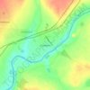 Christiana topographic map, elevation, terrain