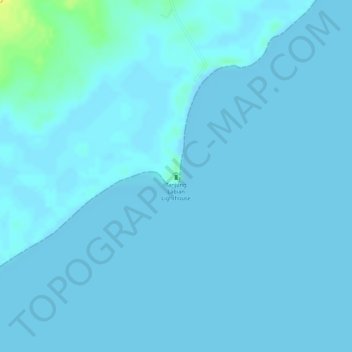 Tanjung Labian Lighthouse topographic map, elevation, terrain