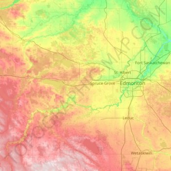 Spring Lake (village) topographic map, elevation, terrain