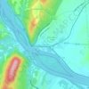 Point of Rocks topographic map, elevation, terrain