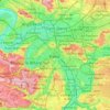 Parigi topographic map, elevation, terrain