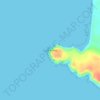 Cape Finnis topographic map, elevation, terrain