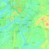 Zhuzhou topographic map, elevation, terrain