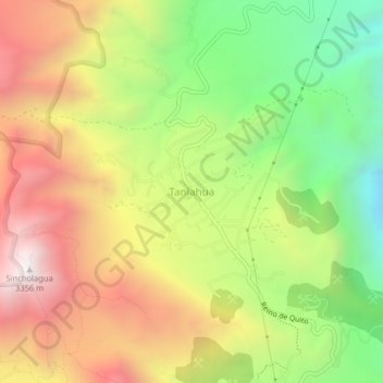 Tanlahua topographic map, elevation, terrain