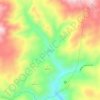 Aziziye topographic map, elevation, terrain