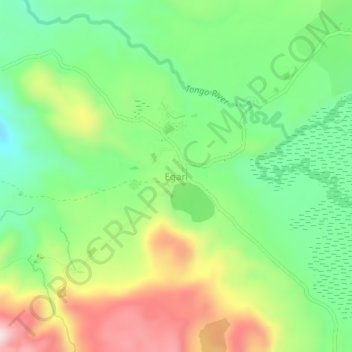 Egari topographic map, elevation, terrain