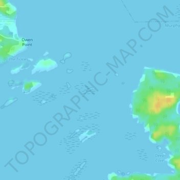 Castaway Island topographic map, elevation, terrain