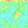 Pandikkadu topographic map, elevation, terrain