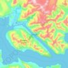 Juneau topographic map, elevation, terrain