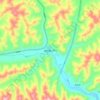 Bola topographic map, elevation, terrain