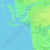 Estero Island topographic map, elevation, terrain