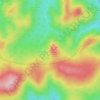 The She-Bear topographic map, elevation, terrain