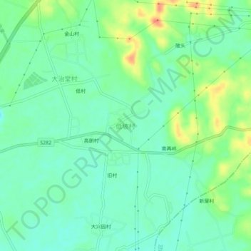 Dipo topographic map, elevation, terrain